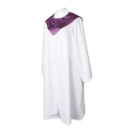 CHR020  Design a white holy robe and order a long holy robe. A special shop for holy robes  Purple shawl  choir robes and stoles   church robe    clergy vestments   women's clergy attire   baptismal robes for pastors   organist robes CHR020  Design a white holy robe and order a long holy robe. A special shop for holy robes  Purple shawl  choir robes and stoles   church robe    clergy vestments   women's clergy attire   baptismal robes for pastors   organist robes